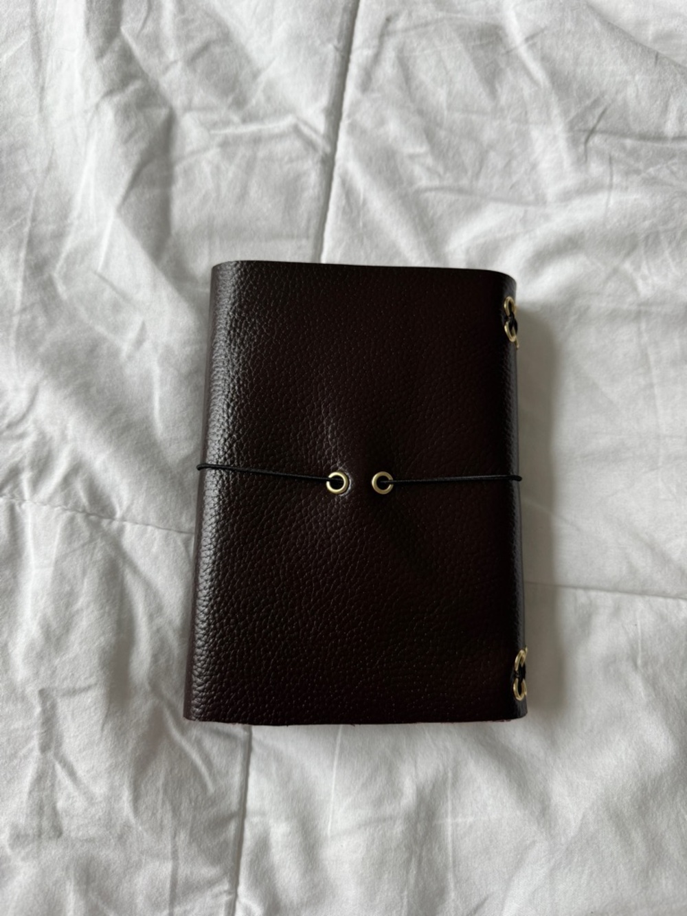 Brown Leather Journal Cover with Charms A6 - Picture 5 of 5